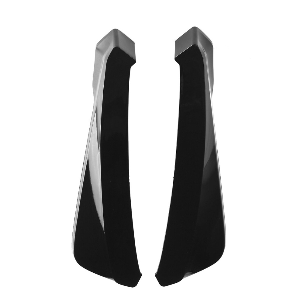 2Pcs Universal Car Black Rear Bumper Lip Wrap Angle Splitters - Image 2