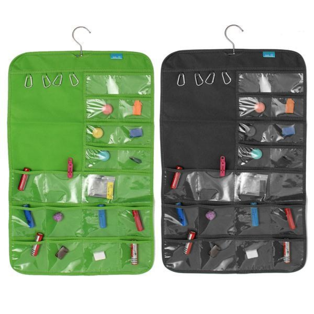 Jewelry Hanging Storage Clear Display Washable Bags Bracelet Hanger Fold Accessory Organizer Chain Hook Closet - Green