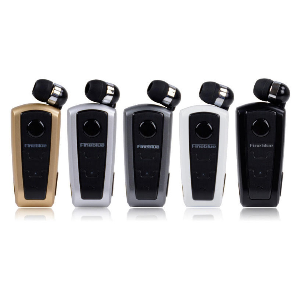 Fineblue F910 Wireless bluetooth Handsfree Business Clip Earphone with Calls Remind Vibration - Black