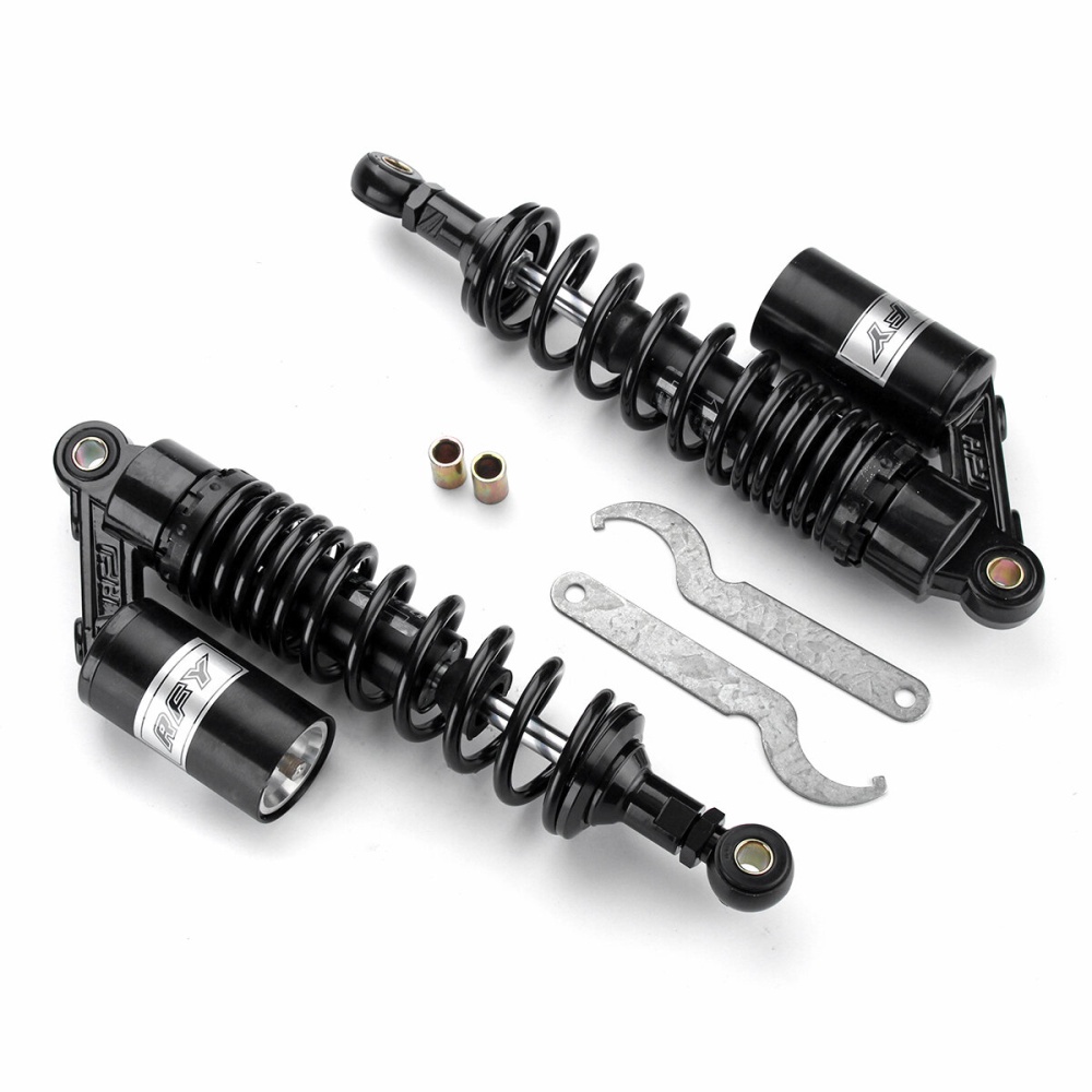 320mm 12.5" Motorcycle Rear Shock Absorbers Suspension For Honda For Yamaha For Suzuki - Black&White