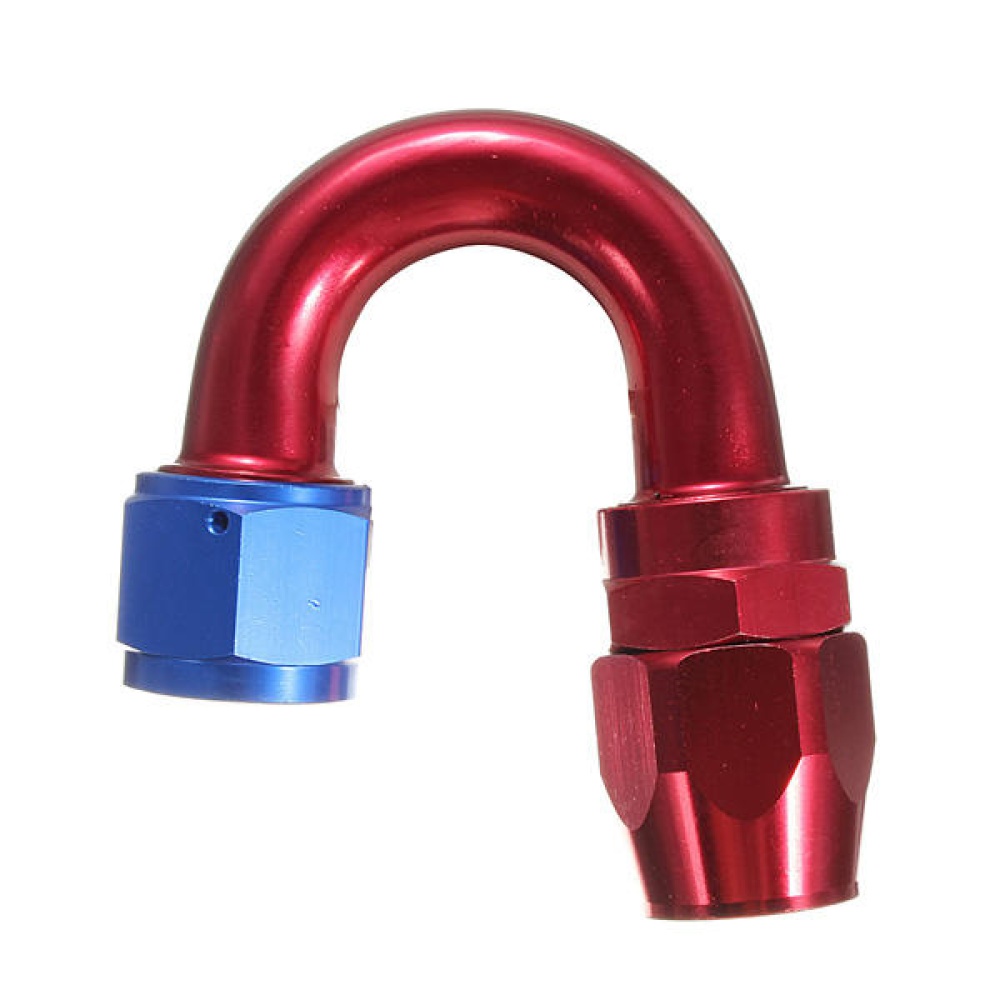 Aluminum 180 Degree Racing Swivel Hose End Fitting AN4-AN12 - 4