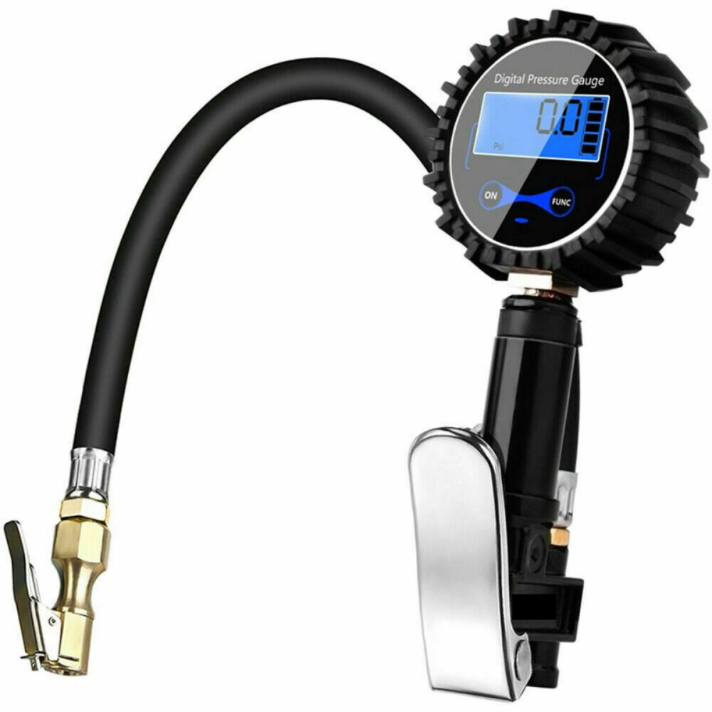 200 PSI Digital Tyre Inflator Pressure Gauge For Car Truck RV Motorcycle Bike - Image 2