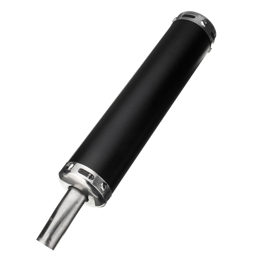 Exhaust Muffler Silencer Pipe Motorcycle Racing 6x28cm Universal For Street Scooter