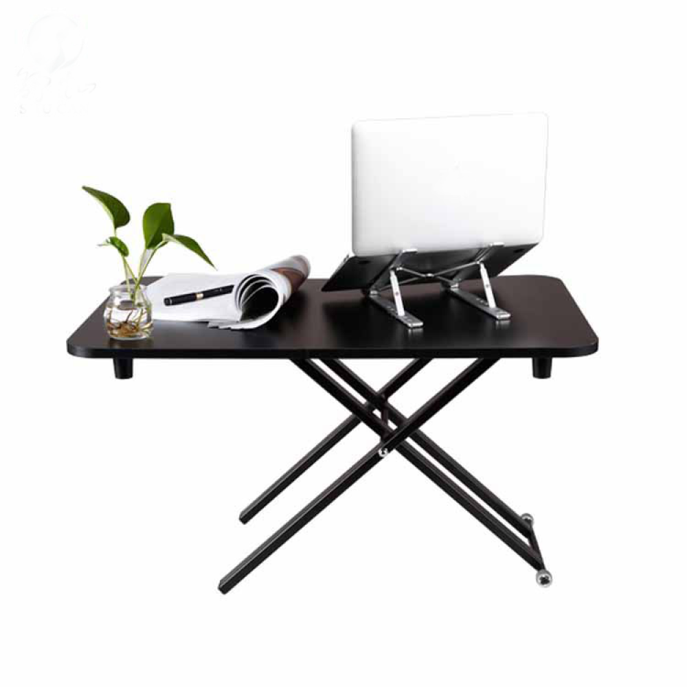 Standing Lifting Table Computer Desk Laptop Desk Table Folding Lifting Table Standing Workbench - White - Image 2