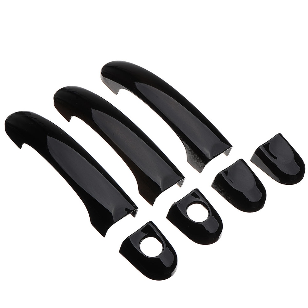 7pcs Set Gloss Black Door Handle Covers Handles For VW Transporter T5 T6 - Image 2