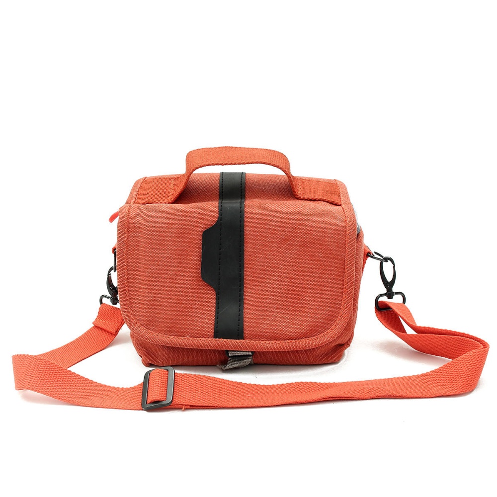 Single Shoulder Protective Travel Carrying Messenger Bag For Micro-DSLR Camera - Orange - Image 2