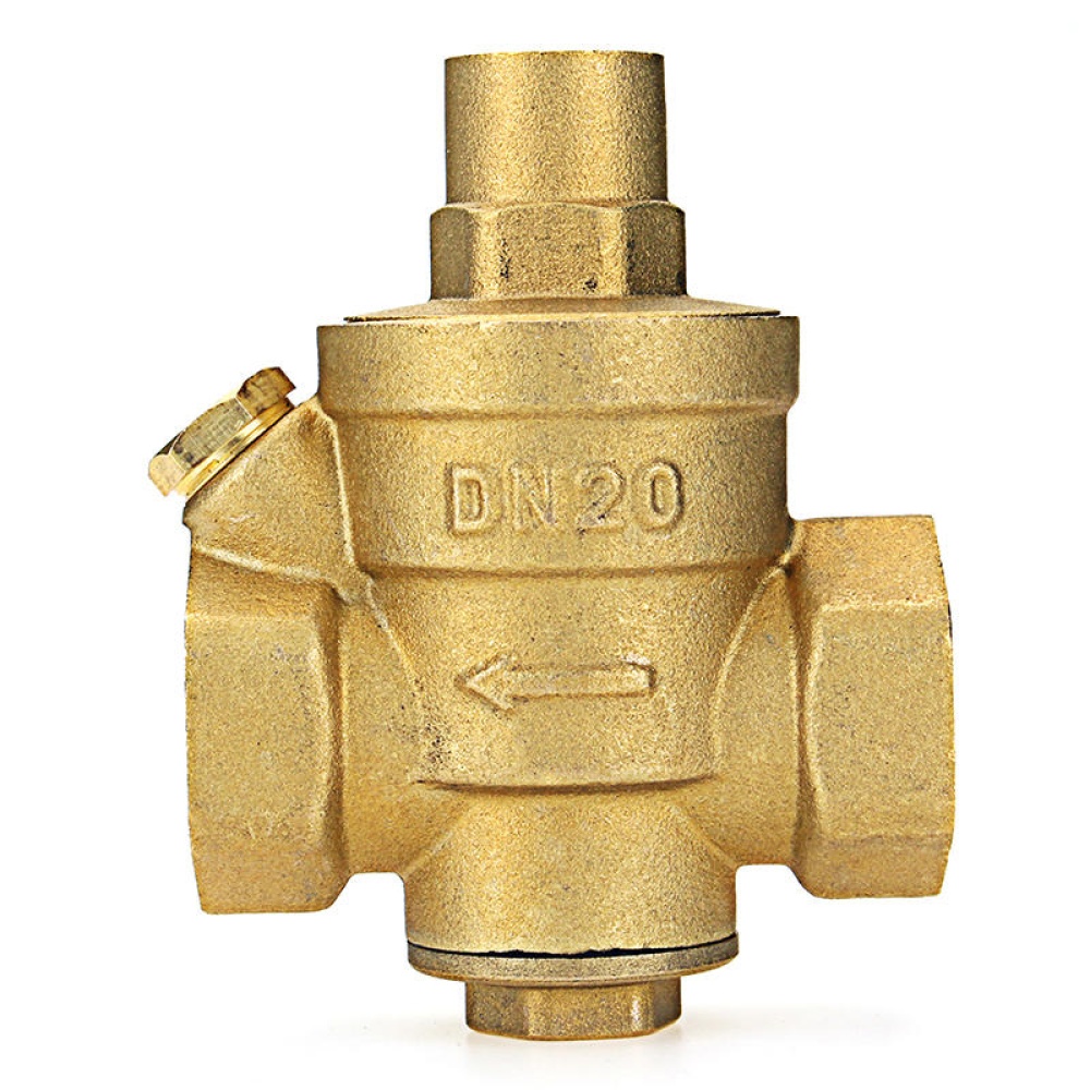 TMOK Brass Adjustable Water Heater Pressure Reducing Valve 1/2" 3/4" 1" 1-1/4" 1-1/2" 2" Safety Relief Valve Pressure Regulator Controller - 1 Inch - Image 2