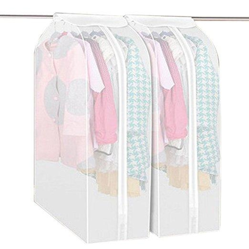 3D Garment Suit Coat Dustproof Cover Protector Wardrobe Storage Bag Breathable Semitransparent Hanging Clothes Storage Bag for Coat Dress Windcoat Cl - Image 2