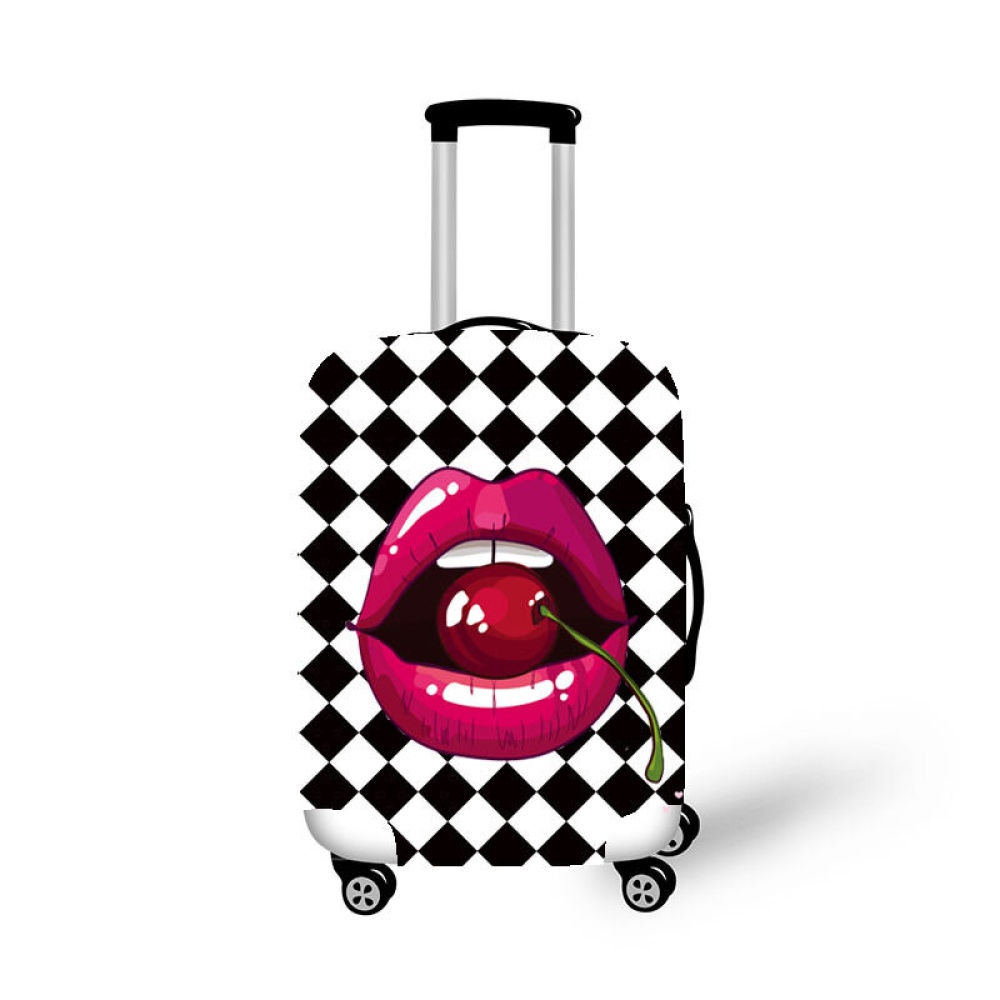 Honana Cherry Lips Elastic Luggage Cover Trolley Case Cover Durable Suitcase Protector for 18-32 Inch Case Warm Travel Accessories - S 1 - Image 2