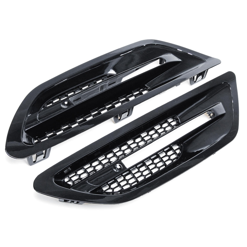 2Pcs Car Gloss Black Side Air Flow Vent Grille For BMW F10 F11 M5 Sedan 2011-2017 - Image 2