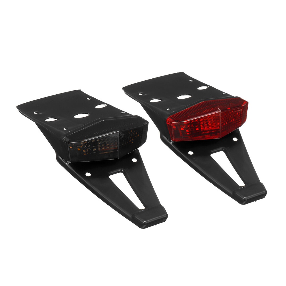 12V Dirt Enduro Bike LED Rear Fender Motorcycle Brake Tail Light Turn Signal Off-road Universal - Red - Image 2