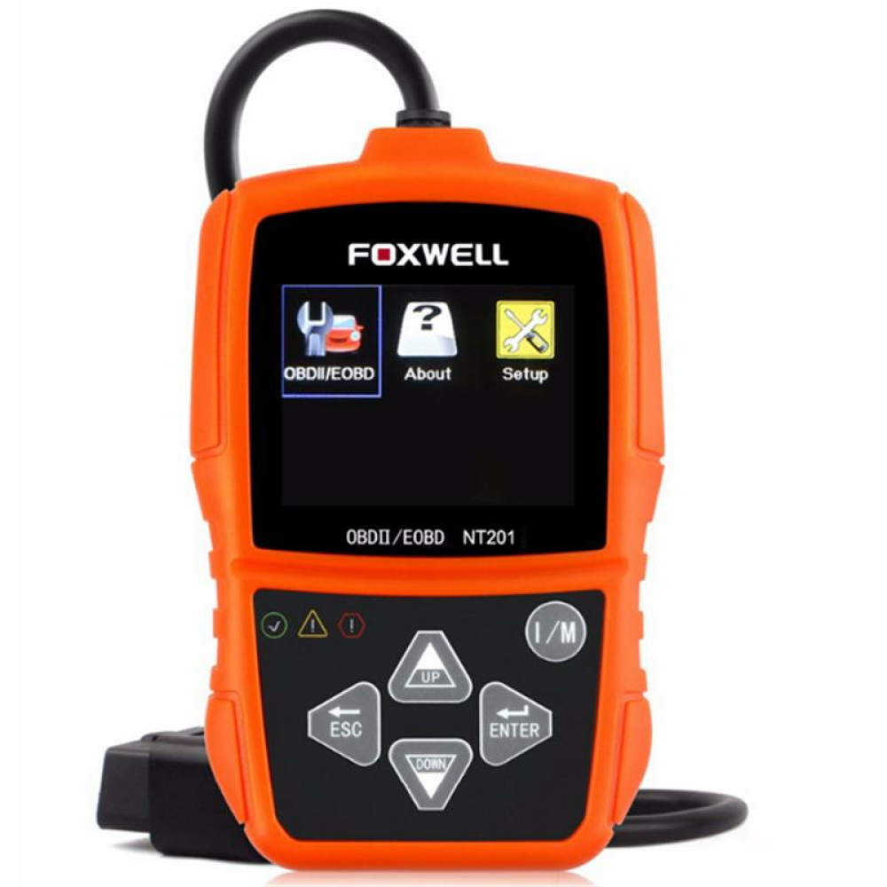 Foxwell NT201 OBD2 Auto Scanner Automotive OBD OBDII Engine Fault Code Reader Diagnostic Tool - Yellow - Image 2