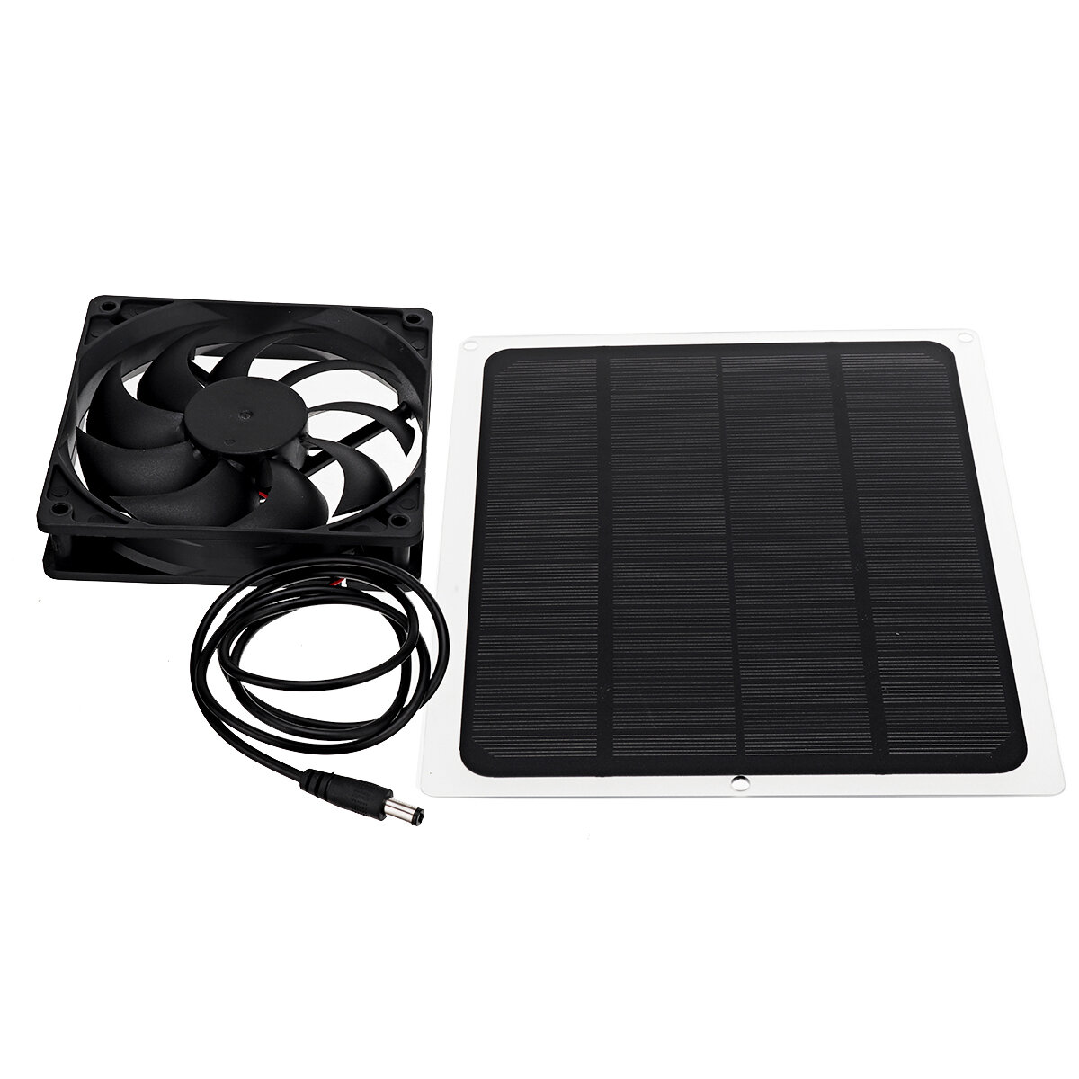 Solar Panel Powered Exhaust Fan For Greenhouse Pet House Tree House And RV - Image 2