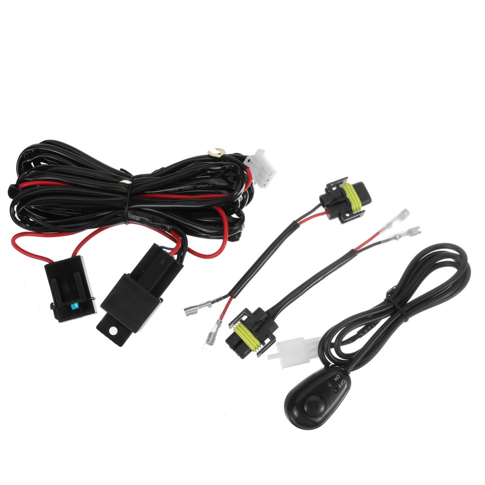 12V Fog Light Wiring Harness Kit For Chevy Silverado 2500/2500HD/3500HD 07-14 - Image 2