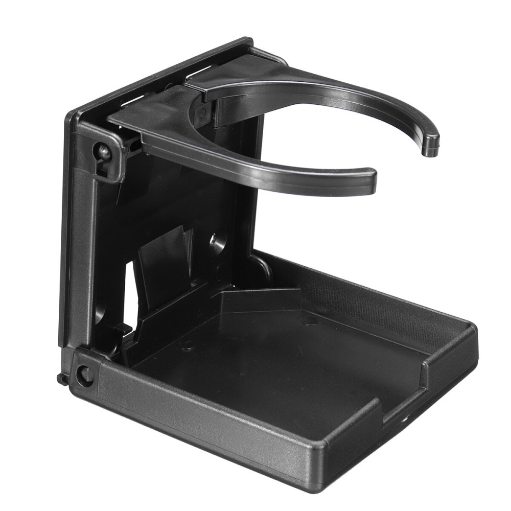 Drink Cup Holder Plastic Single For Boat Marine Car 60-100m Adjustable - Black