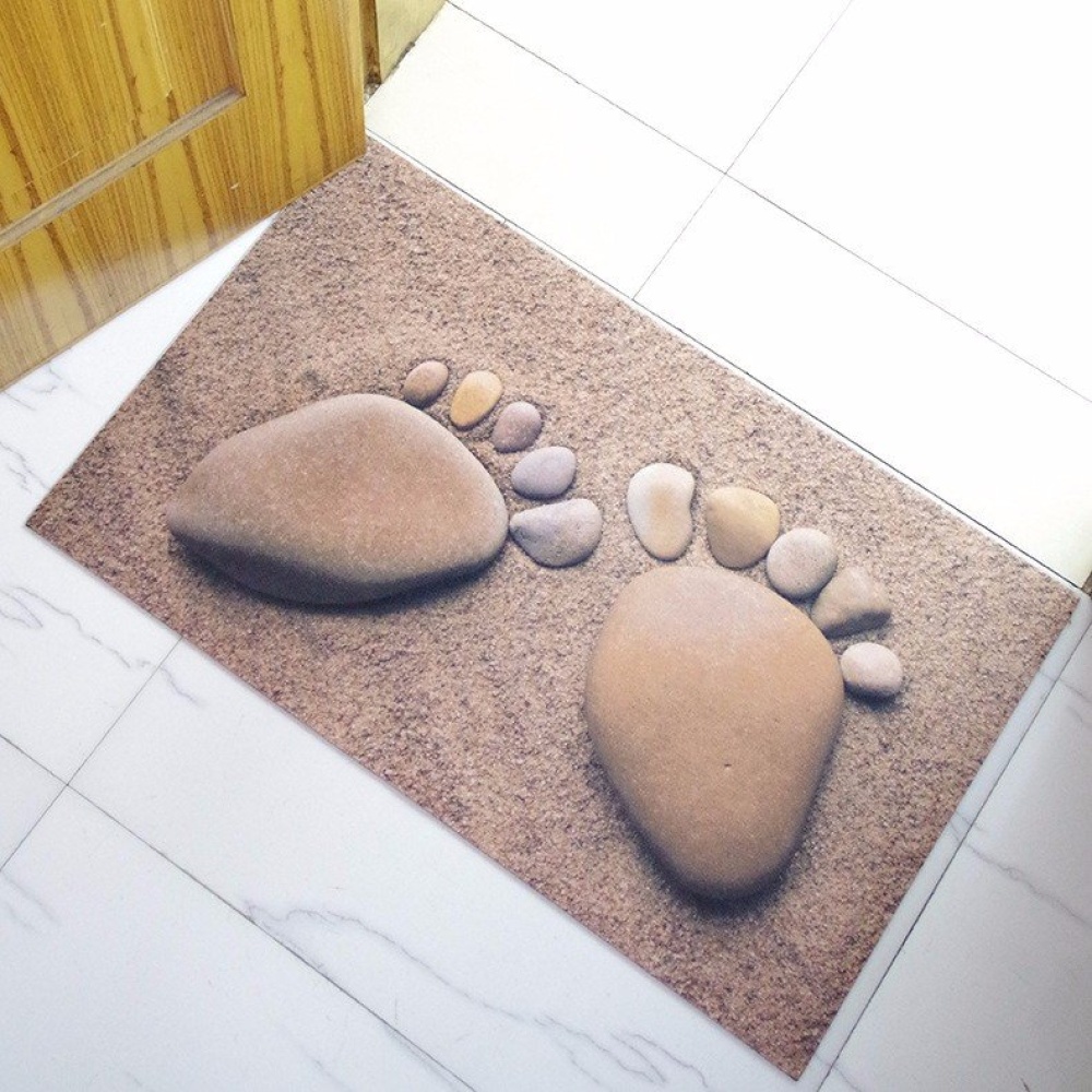 Rubber Doormat 3D Chic Home Rug Baby Foot Area Rug Carpet Bathroom Anti-slip Floor Mat - #2 - Image 2