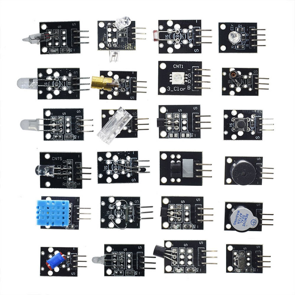 Geekcreit 45 In 1 Sensor Module Board Starter Kits Upgrade Version For Arduino UN0 R3 MEGA2560 Plastic Bag Package - Image 2