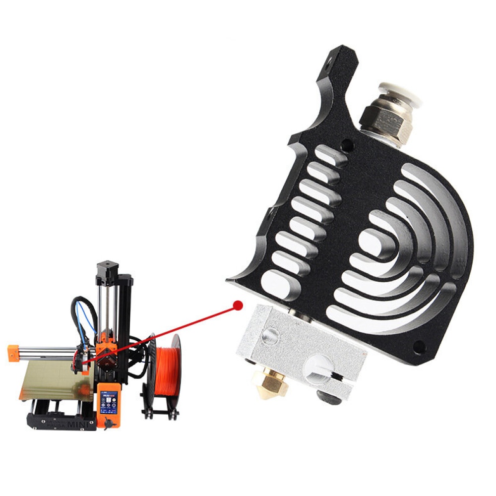 Clone Prusa Mini Extruder Hotend Set HeatSink Heating Block Heat Insulation V6 Nozzle for Prusa Mini 3D Printer