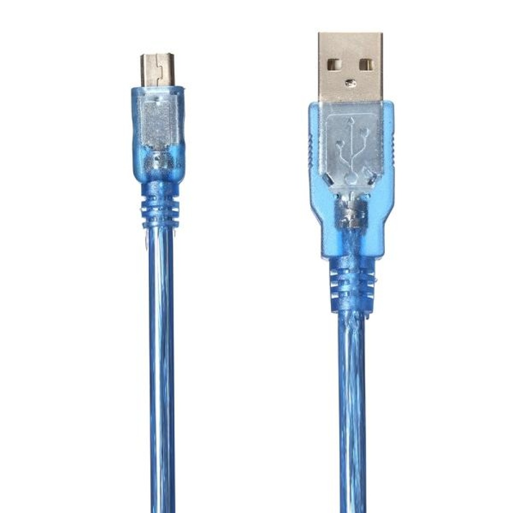 10pcs 30CM Blue Male USB 2.0A To Mini Male USB B Cable For - Image 2