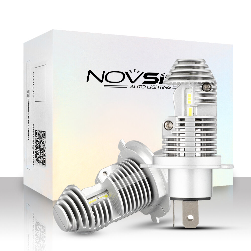 NovSight N36 2PCS H4 12V 40W 8000LM 6000K LED Headlight Motorcycle Lamp Car Bulbs Hi lo Lamp Fog Light - Image 2