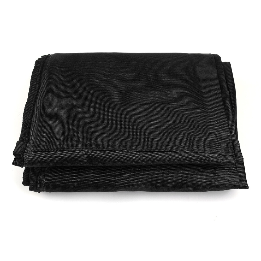 Black 4 Bow 600D Bimini Top Boot Cover Marine Shade Canopy Yacht Roof Tarpaulin Dust Cover With Zipper - 73''-78'' - Image 2