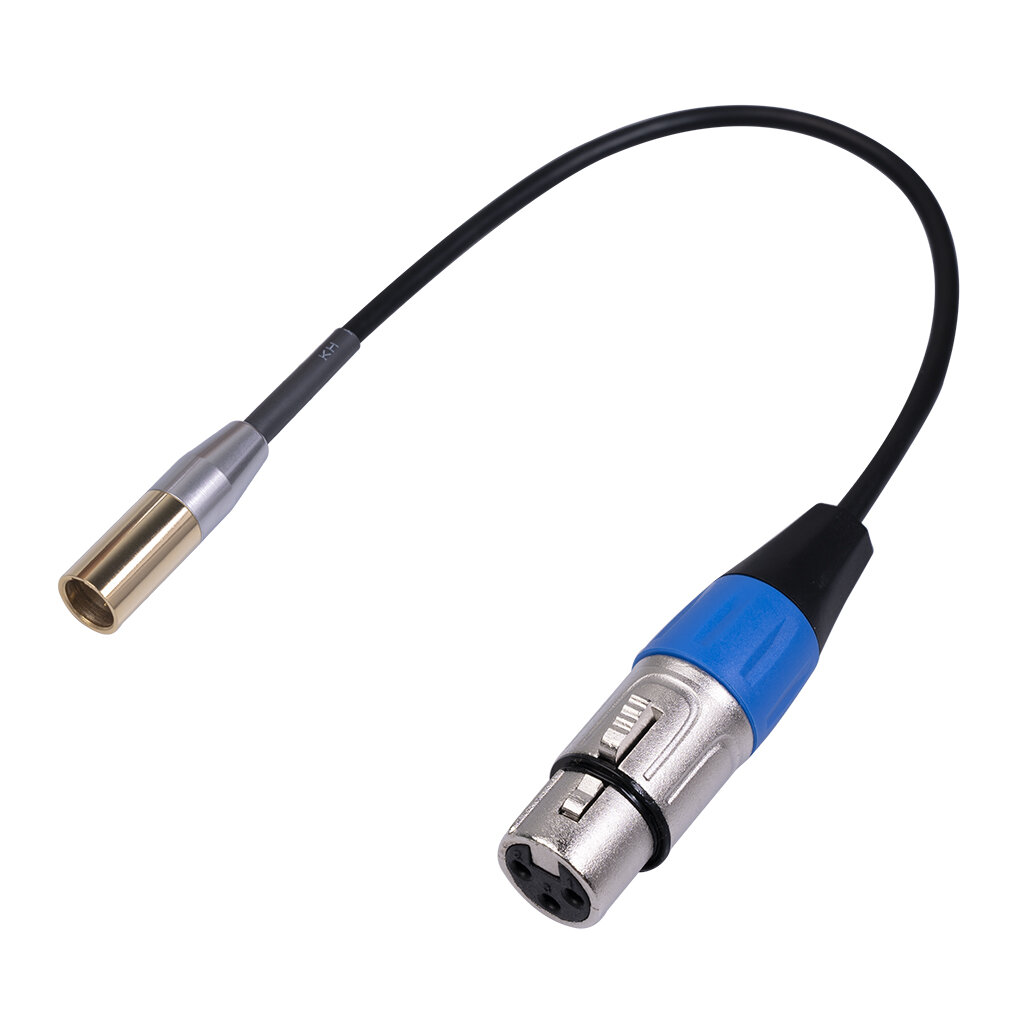 REXLIS Mini XLR 3 Pin Male to 3 Pin Female Audio Cable Double Shielded Microphone Cable 0.3/ 1/ 2/ 3m - 0.3M