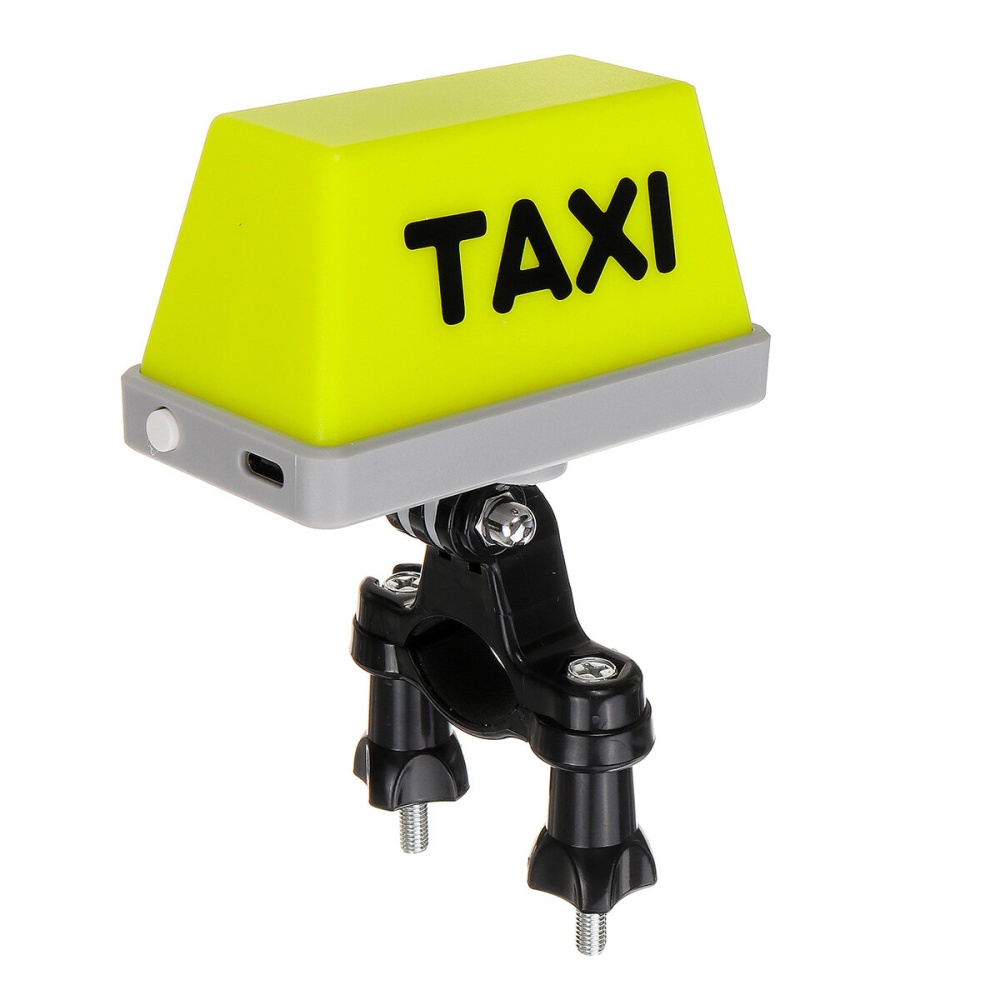 Helmet/Handlebar USB Rechargeable TAXI Sign Light Indicator Decoration For Motorcycle Bike Electirc Scooter - B