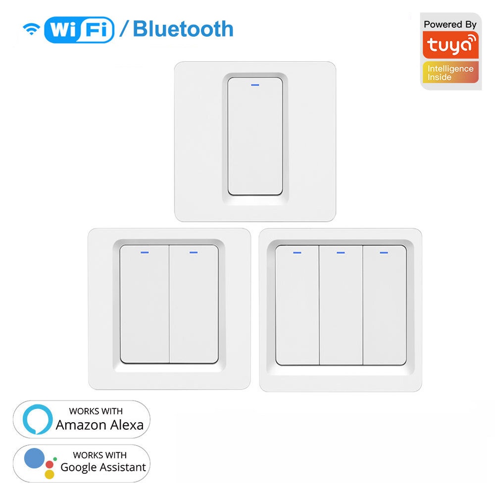 Bakeey 1/2/3 Way WiFi Smart Switch bluetooth /Voice Control / Switch Work With Smart Life Tuya APP Alexa Google Home - 2 Way - Image 2