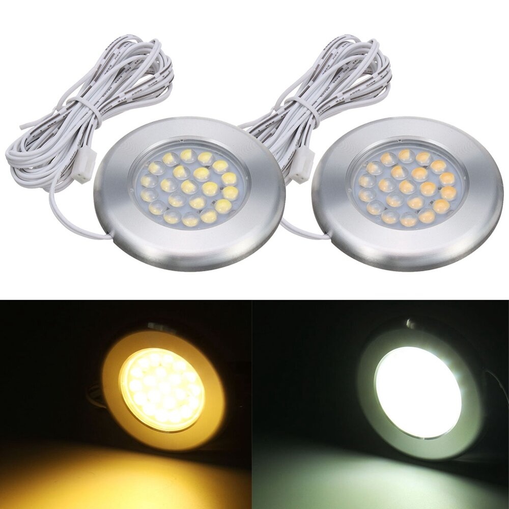 12V 21 LED Spot Light Ceiling Lamp For Caravan Camper Van Motorhome Boat - Warm White - Image 2