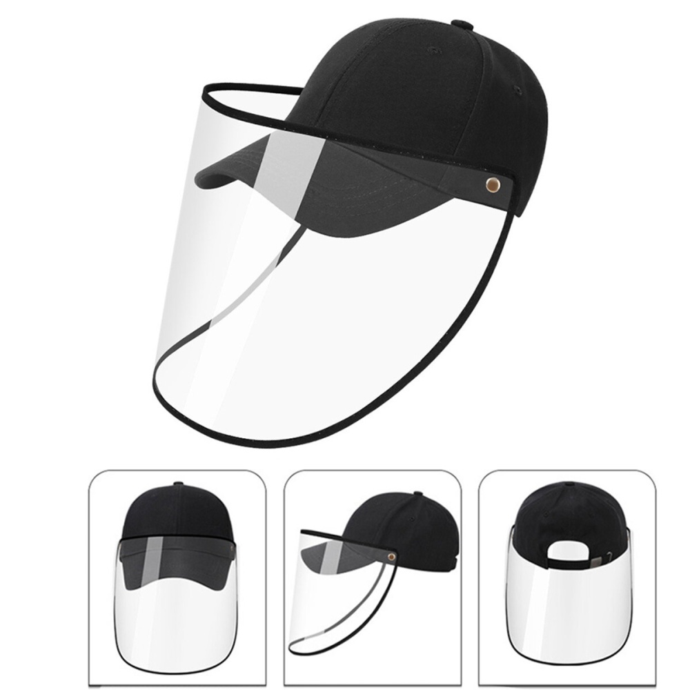 Transparent Protective Mask Plastic Anti-fog Saliva Fashion Motorcycle Baseball Cap - Image 2