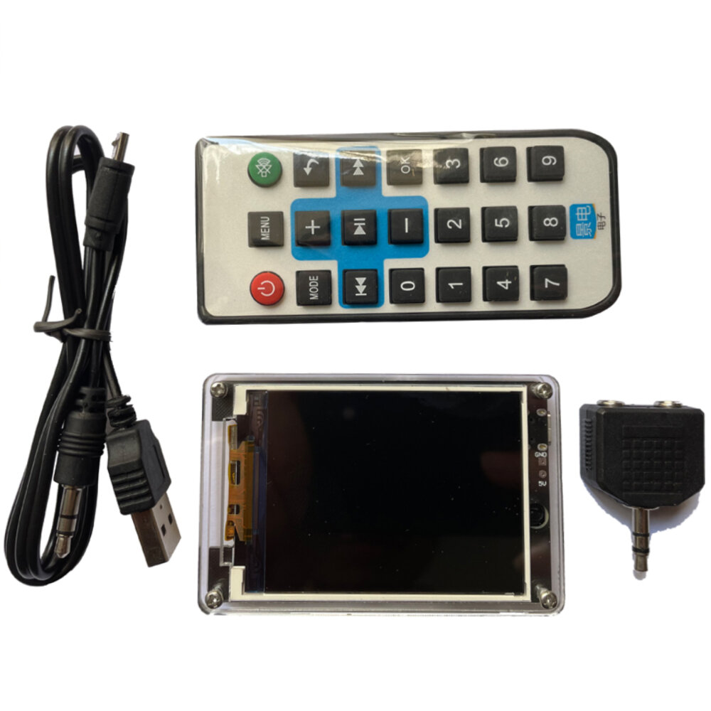 Color Voice Control Level Light Music Spectrum Audio Rhythm Light Festival Reminder Clock LCD Screen 73*48*18mm - #1 - Image 2