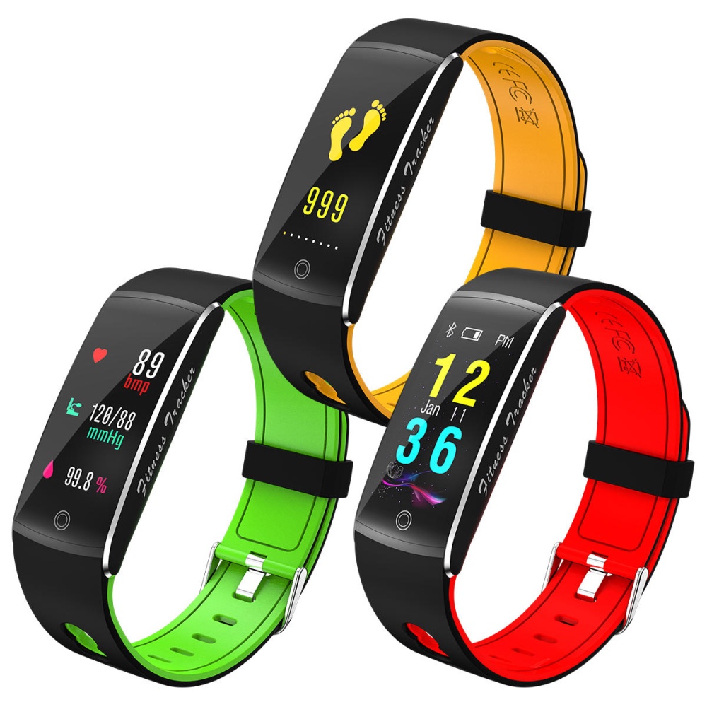 Bakeey F10 0.96OLED Color Screen Heart Rate Monitor IP68 Fitness Tracker Smart Bracelet - Red - Image 2