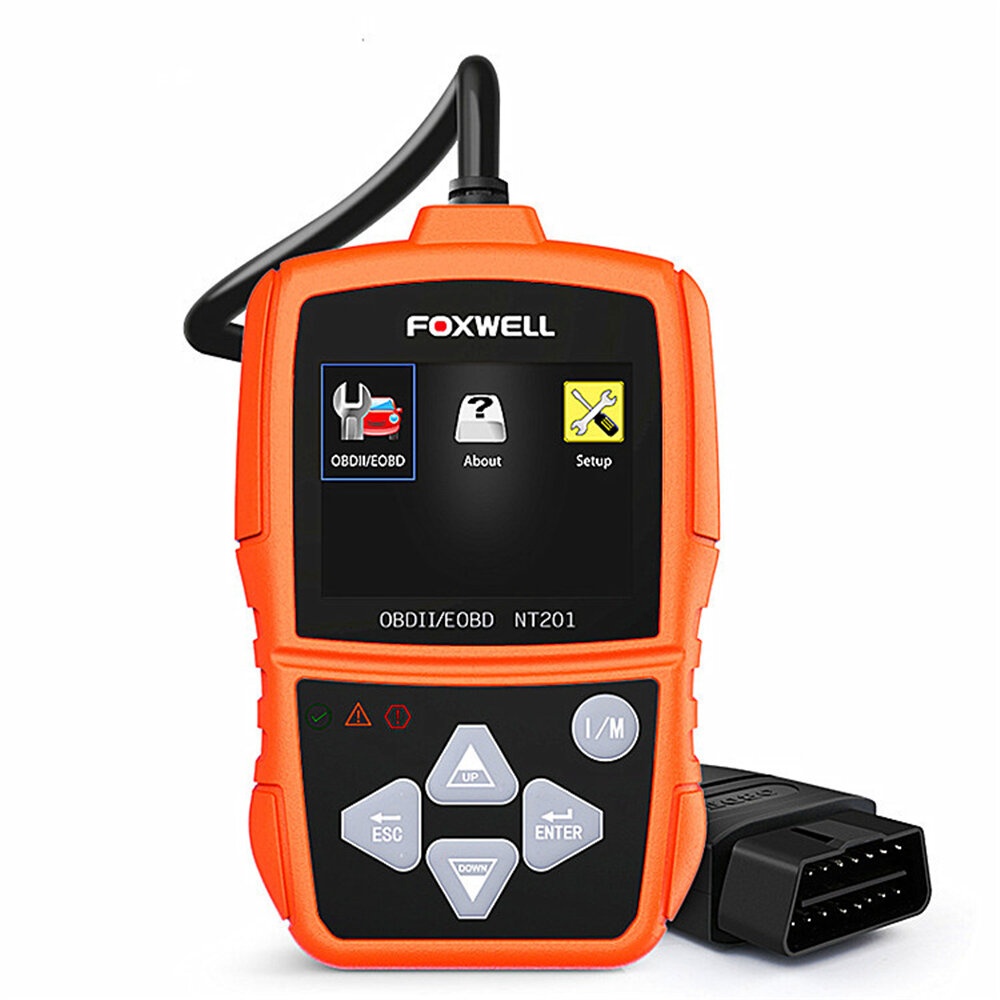 Foxwell NT201 OBD2 Car Diagnostic Tool Auto Scanner Automotive Engine Fault Code Reader Analyzer - Yellow - Image 2