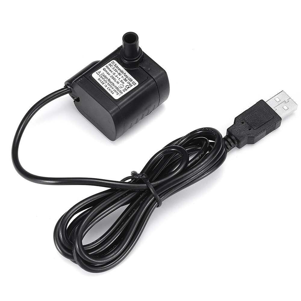 Keyes USB 5V 3W 1020 1.5M Water Pump Water-lift Solar Mini DC Submersible Brushless Pump