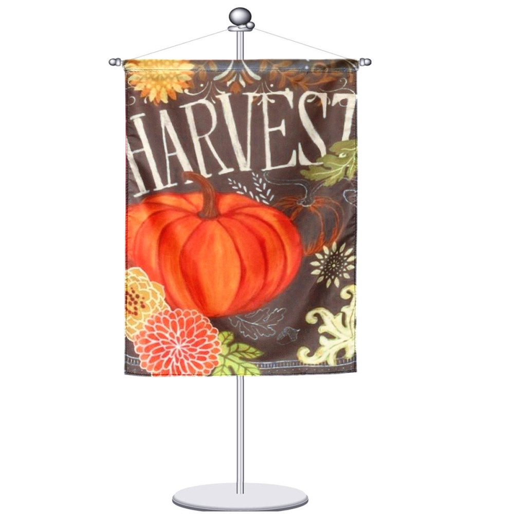 28" x 40" Pumpkin Autumn Harvest Flag House Garden Courtyard Banner Decorations - Image 2