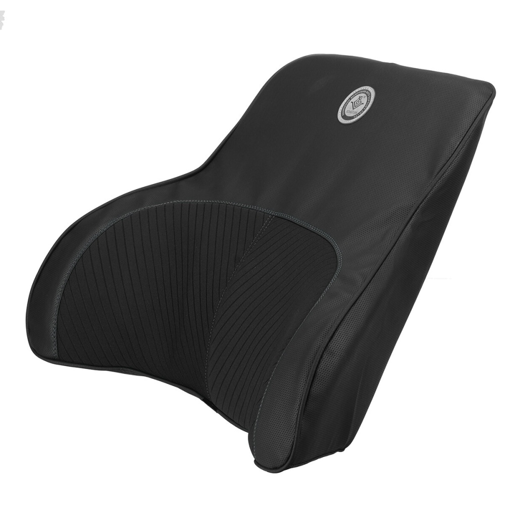 Universal Car Massage Lumbar Back Pillow Seat Back Support Pillow Memory Foam for Office Desk Chair Car Seat - Black+Black - Image 2