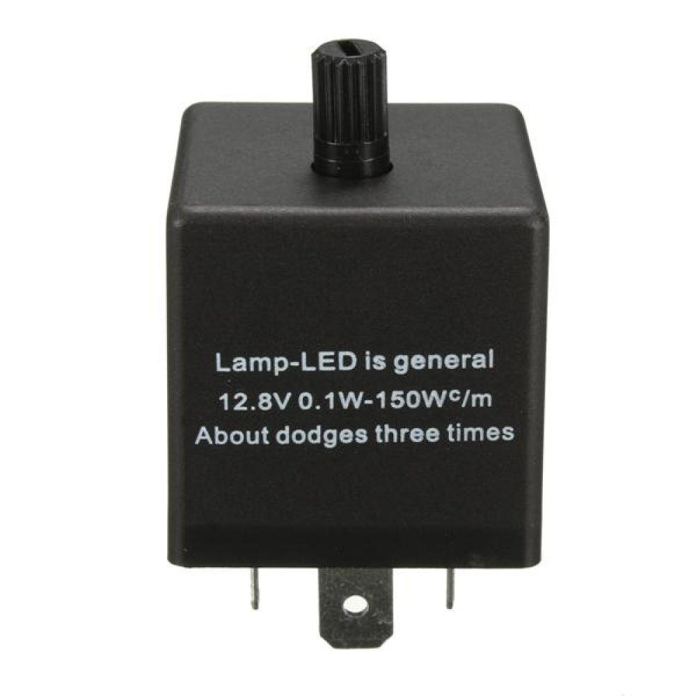 Adjustable 3 Pin Flasher LED Turn Signal Light Relay For Cars Boats Motorcycles - Image 2