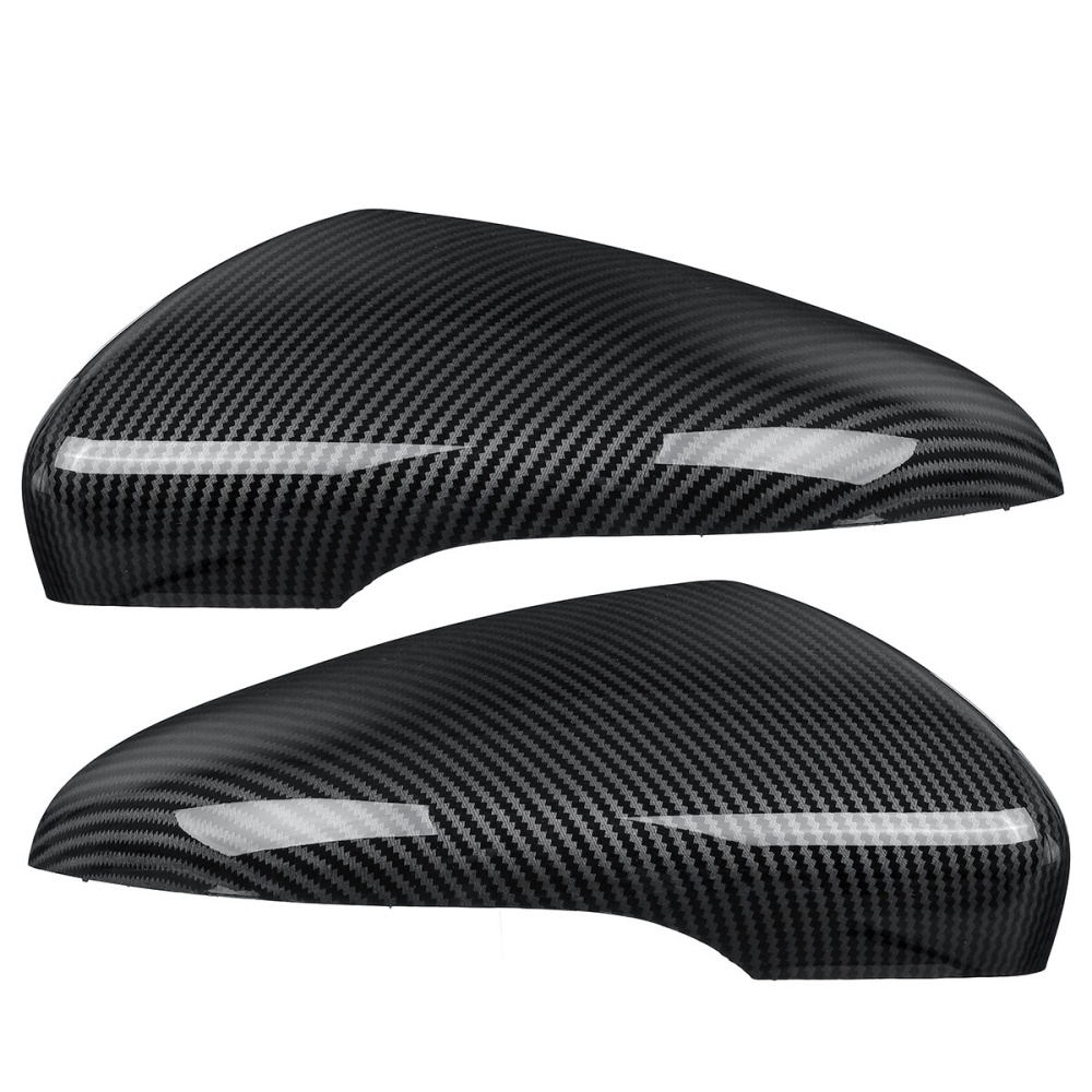 Car Left/Right Rearview Door Wing Mirror Cover Carbon Fiber For VW Golf Mk6 2009-2013 - Right - Image 2