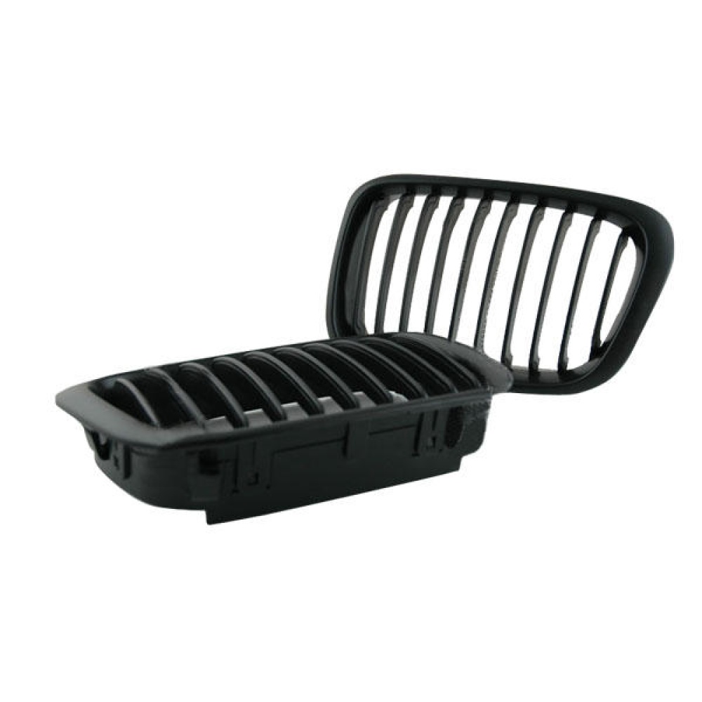 Black Front Grille for 02-05 BMW E46 3 Series 4door - Image 2