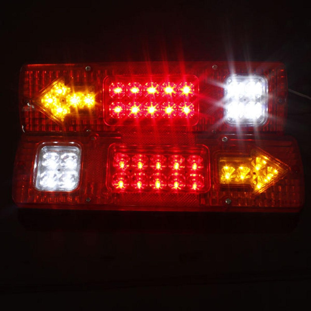 2X 12V 19 LED Car Truck Rear Light Indicator Lamp Yellow - Image 2