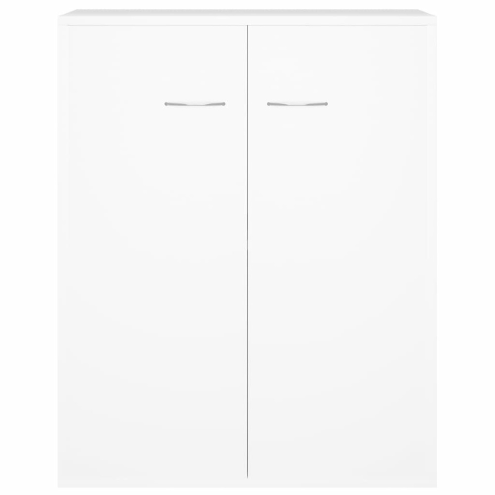 Sideboard White 23.6"x11.8"x29.5" Chipboard - Image 2