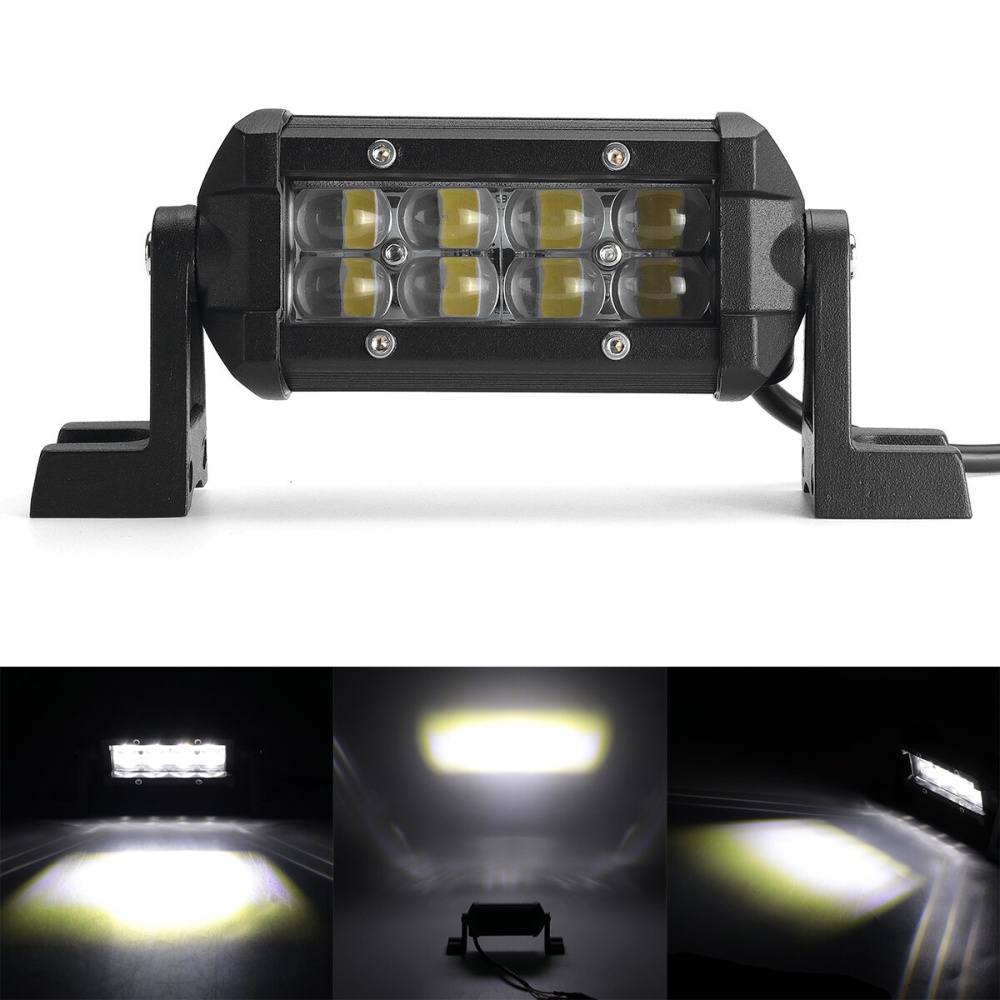 4'' Inch 6000K LED Work Light Bar 2-Row Spot / Flood Lamps Car Offroad SUV Truck - #1 - Image 2