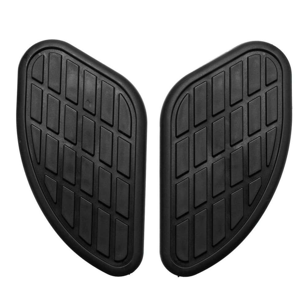 Motorcycle Tank Rubber Side Cover Protection Pad Decoration Stickers Scratchproof Universal - Black - Image 2