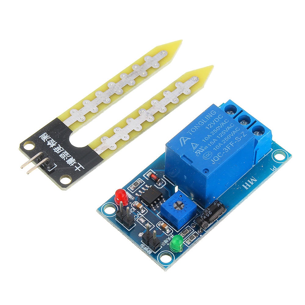 5pcs DC 12V Relay Controller Soil Moisture Humidity Sensor Module Automatically Watering - Image 2