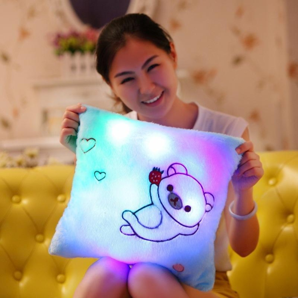 Honana Luminous Pillow  Toys Led Light Plush Funny Pillow Colorful Kids Toys Birthday Gift - Yellow - Image 2