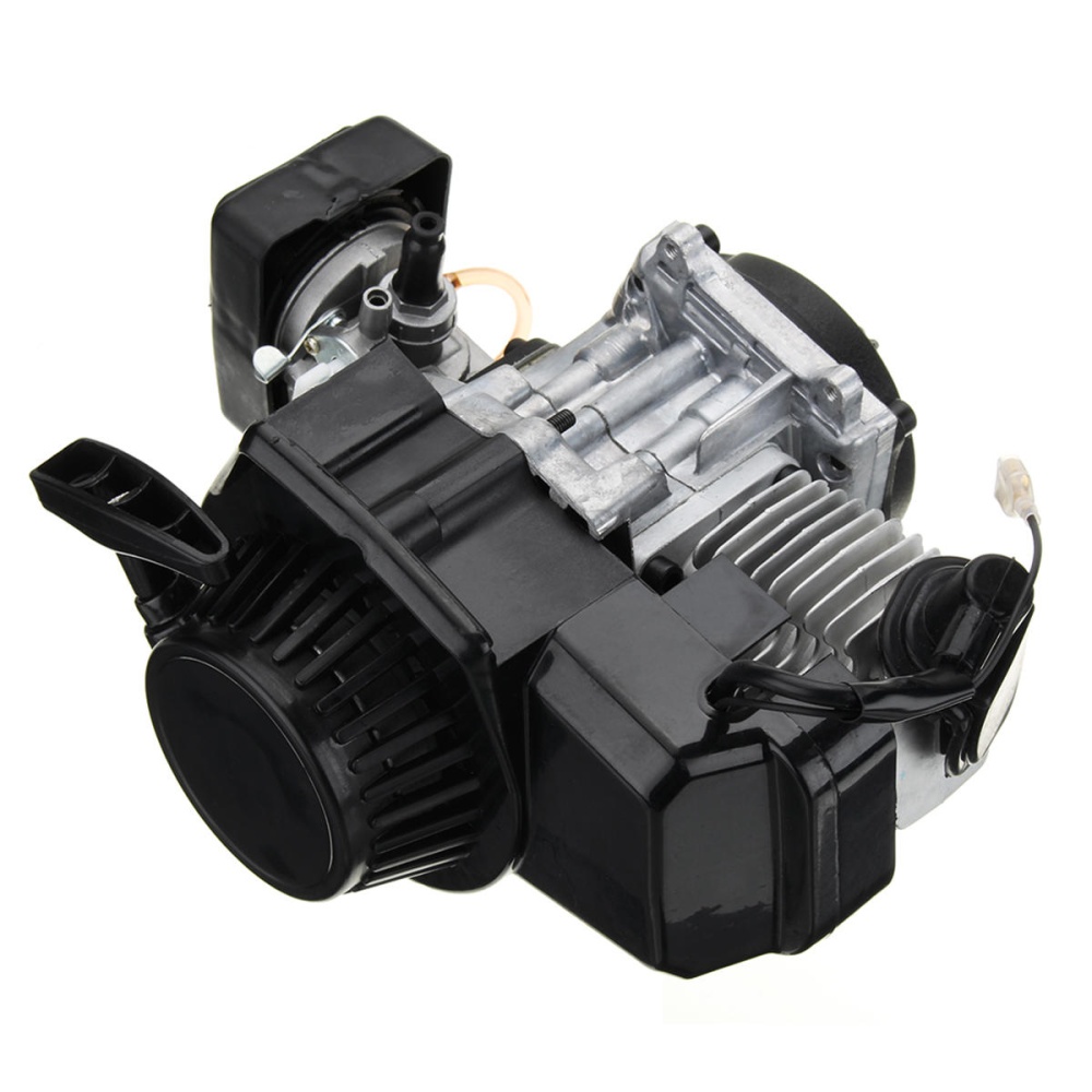 47cc 49cc 2 Stroke Pull Start Engine Motor For Mini Pocket Dirt Bike ATV Scooter Black - Image 2