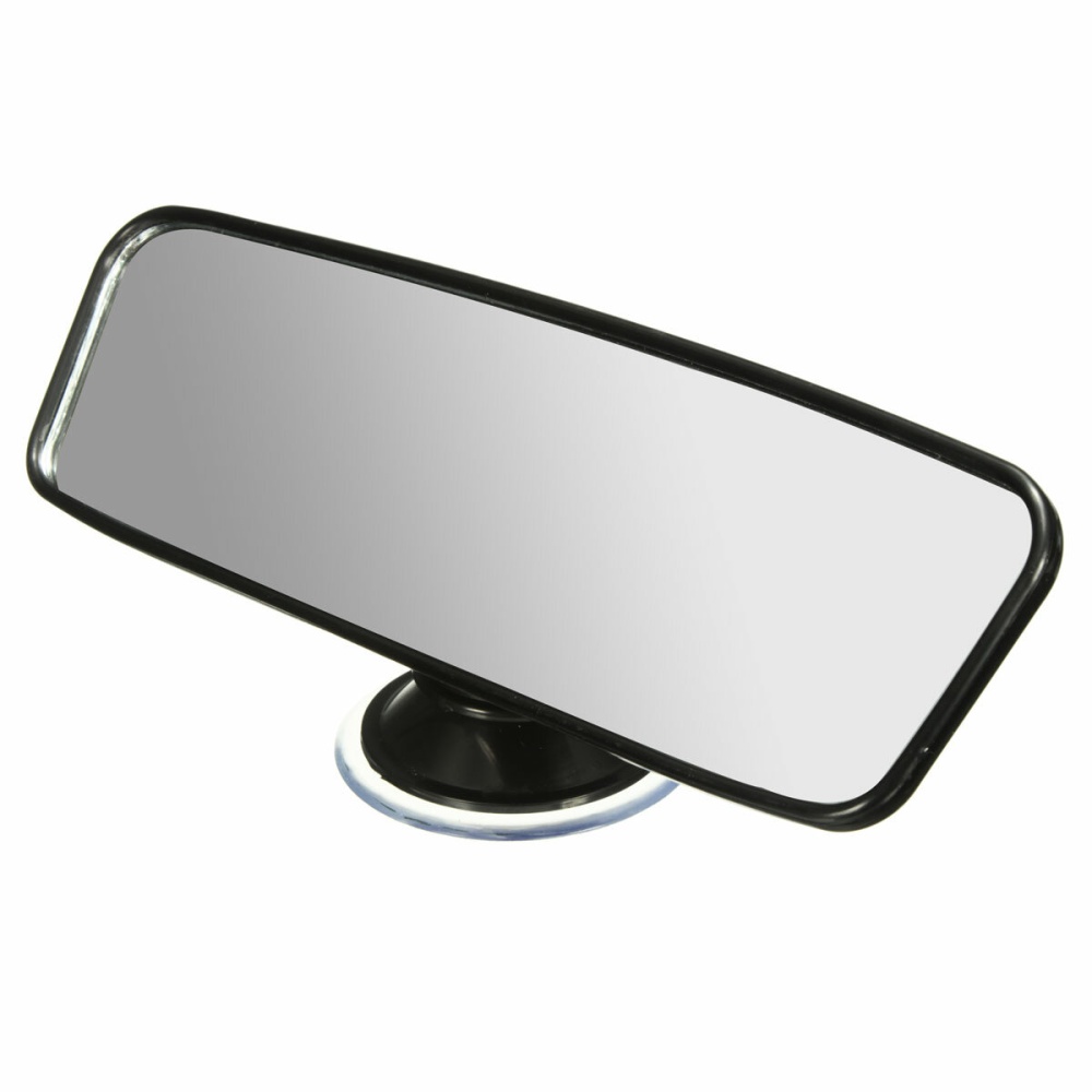 Universal Car Wide Flat Interior Rear View Mirror 200mm Width with 360 Degree Rotable Suction Cup - Image 2