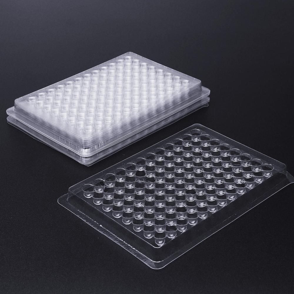 100Pcs Disposable Hemagglutination Plate 96 Hole PVC Plastic Board Laboratory Supplies - Image 2