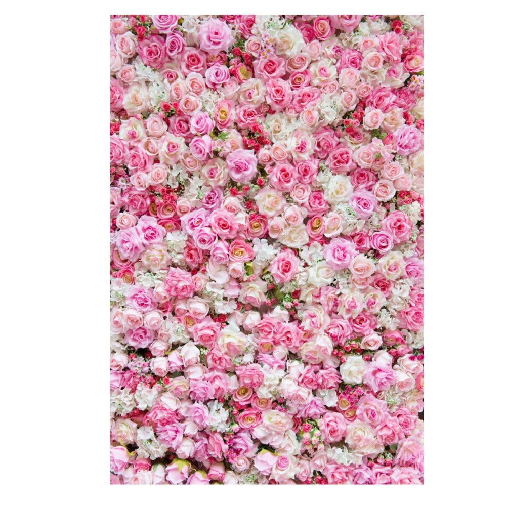 5x7FT Wedding Rose Flowers Photography Backdrop Studio Prop Background - Image 2