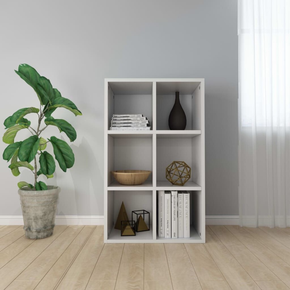 Book Cabinet/Sideboard White 26"x11.8"x38.5" Chipboard - Image 2